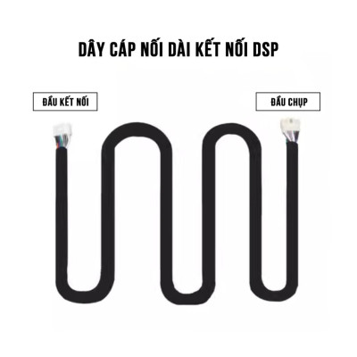 Cáp Nối Dài Cho Bộ Khuếch Đại Ô Tô DSP Chiều Dài 1.5 Mét Không Suy Hao Tín Hiệu Khi Kết Nối