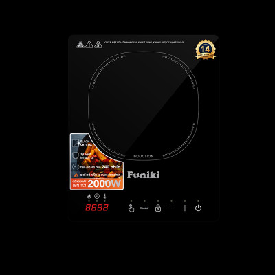 Bếp từ đơn Funiki HSD8136 - Công suất 2000W - Tặng kèm nồi - Bảo hành 14 tháng - Hàng chính hãng