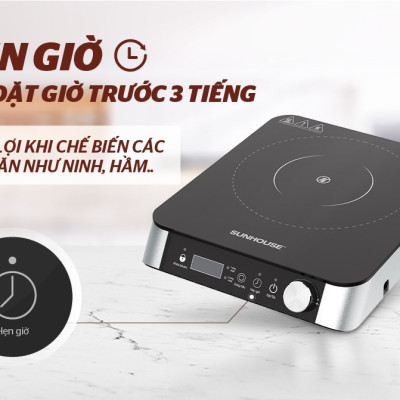 BẾP HỒNG NGOẠI HAI VÒNG NHIỆT SUNHOUSE SHD6024 - Hàng Chính Hãng