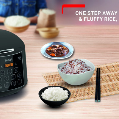 Nồi cơm điện tử Tefal - 1.8L - Thương hiệu Pháp - RK736B68- Hàng chính hãng