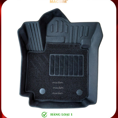 Thảm lót sàn ô tô 2 lớp cao cấp dành cho xe Suzuki XL7/ Suzuki Ertigar (sd) nhãn hiệu Macsim chất liệu TPE màu đen