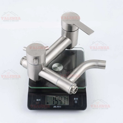 Bộ sen cây tắm đứng inox sus304 nóng lạnh Valenza SCT-01