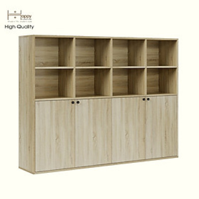 HAPPY FURNITURE , ZACY - Kệ lưu trữ 4 cửa mở , TCM_207 , 160cm x 32cm x 120cm DxRxC, Sản phẩm phổ thông