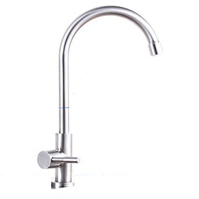 Vòi rửa bát cắm chậu lạnh inox SUS 304