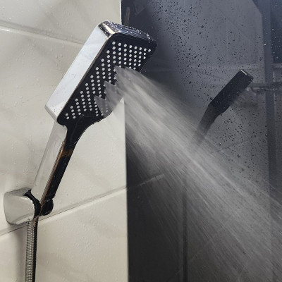 Bộ tay dây sen 4 chức năng chảy, nhựa ABS mạ Chrome Eurolife EL-126SH-T