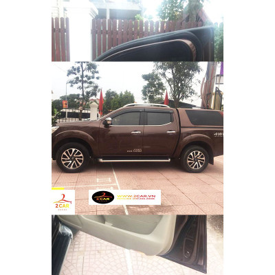 Rèm che nắng xe Nissan Navara 2013- 2022, 1 bộ 4 cái có hít nam châm cao cấp