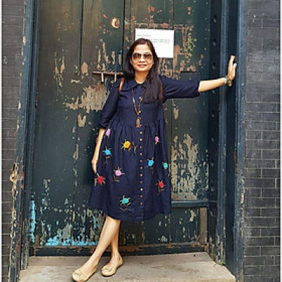 Rập giấy A0 416 - đầm tay ngắn freesize (BẢN VẼ)