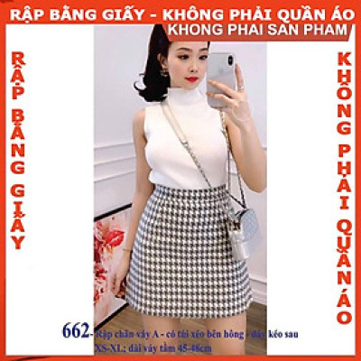 Rập giấy A0 chân váy mã 662 (BẢN VẼ) 
