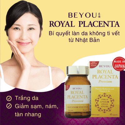 Thực phẩm chức năng trắng da, giảm sạm, nám, tàn nhang Beyou Royal Placenta