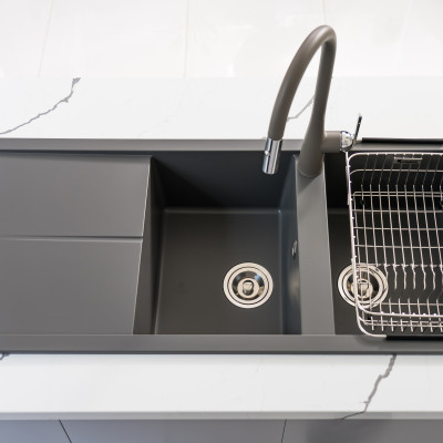 Chậu rửa bát Granite Sink Livello Smart 1160 - 3 màu sắc - made in Italy