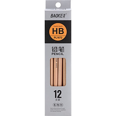 Hộp 12 Cây Chì Chuốt HB Baoke PL 1672