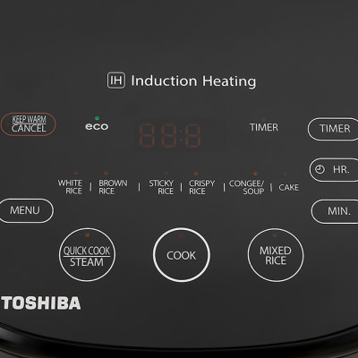 Nồi cơm cao tần Toshiba RC-10IX1PV - 1.0L - Công nghệ cao tần IH 1000W + nhiệt 3D, Lòng nồi dày 3mm chống dính, Chế độ nấu đa dạng - Hàng chính hãng bảo hành 12 tháng, chất lượng Nhật Bản
