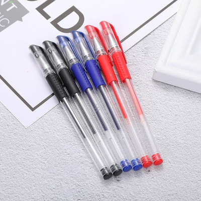 Sét 20 Bút Bi Nước Văn Phòng 0,5mm Mực Đều Nét Chữ Đẹp Đủ Màu Đỏ, Đen, Xanh