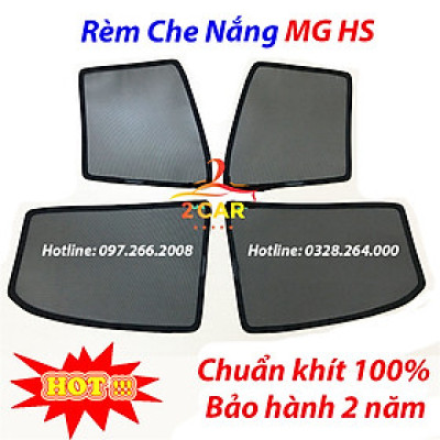 RÈM CHE NẮN XE MG HS LOẠI 2 RÈM CHẮN NẮNG NAM CHÂM CHO XE Ô TÔ, BỘ 4 TẤM, CÓ NAM CHÂM