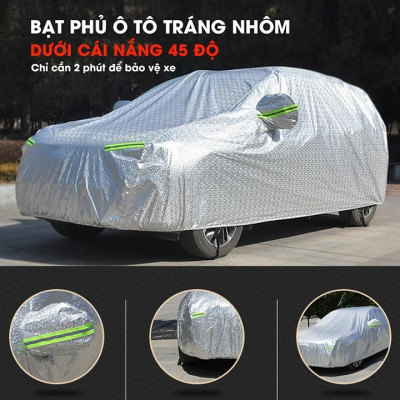 Bạt che phủ xe ô tô 7 chỗ Kia Rondo, Bạt trùm xe hơi 5 chỗ cao cấp chất liệu vải PEVA chống nắng mưa không thấm nước