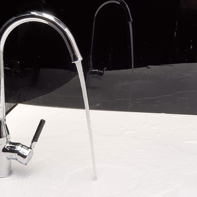 Vòi rửa  chén nóng lạnh Đồng mạ Chrome Eurolife EL-KM04 (Trắng bạc)