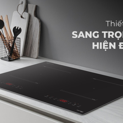 Bếp đôi điện từ Sunhouse SHB9101S - Hàng chính hãng