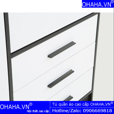 TỦ QUẦN ÁO GỖ CÔNG NGHIỆP CAO CẤP 4 CÁNH OHAHA - TQA001