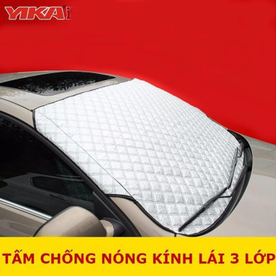 Tấm che chắn nắng kính lái dành cho ô tô BMW 520i CAO CẤP 3 Lớp Chắn Nắng Cản Nhiệt 