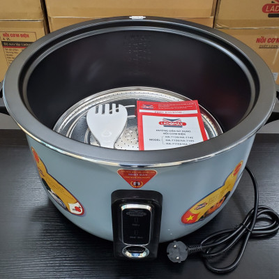 Nồi cơm điện công nghiệp Ladomax Nhật dung tích 3.6/4.2/5.6/8.5/10/16L kèm vỉ hấp chống cháy cơm-Hàng chính hãng