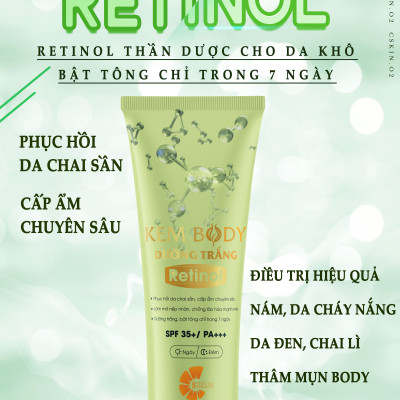 Chăm Sóc Da - C SKIN.02 - COMBO2 - BODY LOTION RETINOL - Dưỡng Trắng Cấp Ẩm Chuyên Sâu