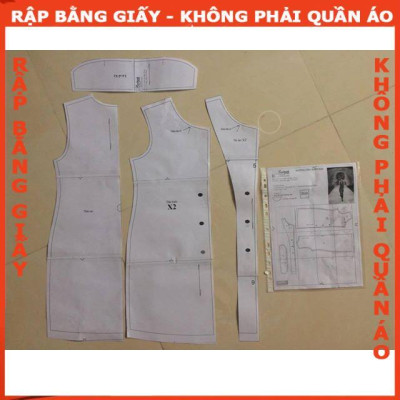 Rập giấy A0 mã 442 (BẢN VẼ) - Rập đầm