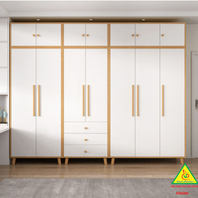 Tủ quần áo gỗ MDF 4TAG04 - Nội thất lắp ráp Viễn Đông ADV