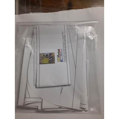 Rập giấy bộ lửng cổ sen 1187 (BẢN VẼ)