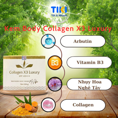 Combo Kem Body + Kem Kích Trắng + Tắm Trắng Collagen X3 Kem Dưỡng Ẩm Dưỡng Trắng Da Toàn Thân Đông Anh Chính Hãng