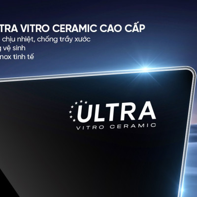 Bếp điện từ đôi Sunhouse MMB82272-T, Công suất 4400W, Mặt kính Ultra Vitro Ceramic thiết kế vát, bo viền 4 cạnh, Chức năng nấu nhanh Booster, Inverter, Slow cook - Sôi liu riu, Bảng điều khiển Slider Control siêu nhạy, BH 3 năm tại nhà - Hàng chính hãng