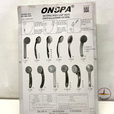 Vòi sen nhựa Onspa L101