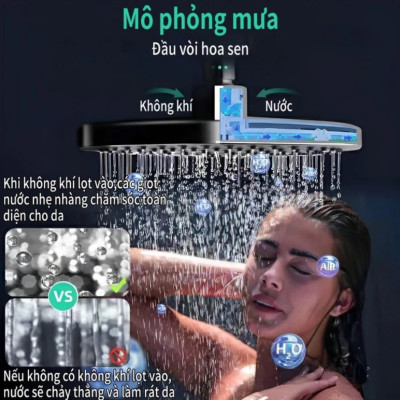 [ĐẤU NỔI] Bộ Vòi Sen Tắm Đứng Nóng Lạnh Đấu Nổi, Lắp Đặt Được Ngoài Trời, Làm Bằng Thép Không Rỉ, Lắp Đặt Dễ Dàng