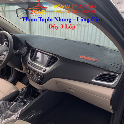 Thảm taplo nhung xe Toyota Veloz Cross 2022, 2023 - 3 lớp chống nóng tốt, chống trơn trượt, vừa khít theo xe
