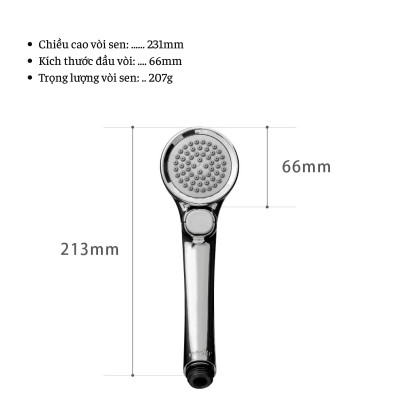 Vòi sen tắm mạ có nút dừng kết hợp công nghệ trộn khí Air Beat Pita Takagi JSB025MN