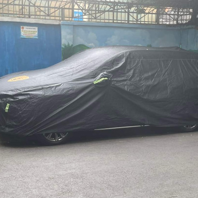 Bạt phủ ô tô Volvo V40 chất liệu Polyester - màu đen cao cấp MACSIM màu đen - sử dụng trong nhà và ngoài trời