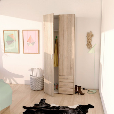 Tủ quần áo mini bằng gỗ công nghiệp cho bé SMLIFE Chaman