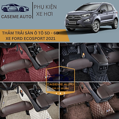 [FORD ECOSPORT] Thảm Trải Sàn, Lót Sàn Ô Tô 5D 6D Thiết Kế Theo Xe FORD ECOSPORT 2021 Chống Nước, Không Mùi - MẪU Ô VUÔNG - Hàng Chính Hãng