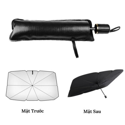 Ô Che Nắng Kính Lái Ô Tô Cao Cấp, Ô Che Nắng Kính  Lái Xe Hơi (Tặng BAO DA) - Chắn Nắng, Giảm Nhiệt Độ Bảo Vệ Nội Thất