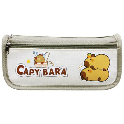 Bóp Viết Vải Capybara - Shunde 9111 - Màu Xám