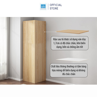 Tủ Gỗ Góc Tường Hình Tam Tam Giác Phù Hợp Đặt Tại Phòng Ăn, Phòng Bếp, Phòng Khách SIB DECOR KG31