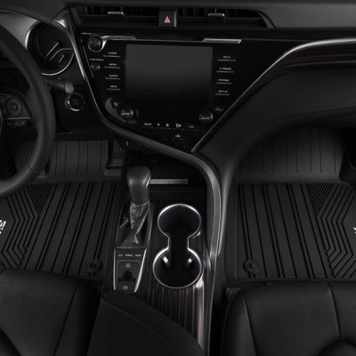 Thảm lót sàn xe ô tô TOYOTA TUNDRA 2013- đến nay Nhãn hiệu Macsim 3W chất liệu nhựa TPE đúc khuôn cao cấp - màu đen