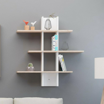 Kệ gỗ trưng bày kiểu dáng thanh lịch SMLIFE Watanabe