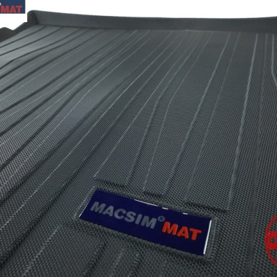 Thảm lót cốp xe ô tô VOLKSWAGEN Tiguan (7 chỗ) 2018-đến nay nhãn hiệu Macsim chất liệu TPV cao cấp màu đen(PT03)