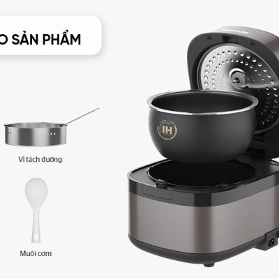 NỒI CƠM ĐIỆN CAO TẦN 1.5L SUNHOUSE SHD8826 - Hàng chính hãng
