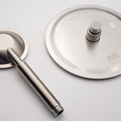 Bộ sen cây tắm đứng nóng lạnh Inox SUS 304 Eurolife EL-S917 (Trắng vàng)