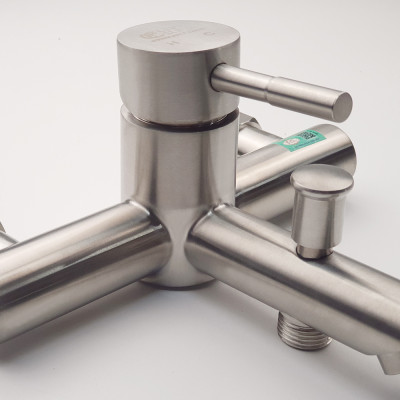 Bộ vòi sen nóng lạnh Inox SUS 304 Eurolife EL-1201 (Trắng vàng)