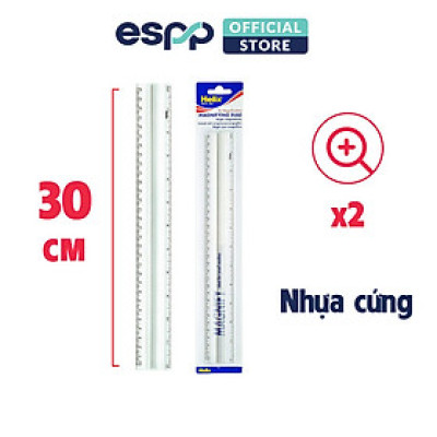 Thước kèm kính phóng đại x2 lần 30cm - Helix
