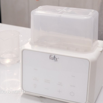 Máy hâm sữa tiệt trùng điện tử Duo 3 PLUS + Fatzbaby FB3094TK