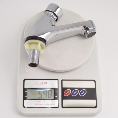 Vòi Lavabo lạnh nhấn hơi Eurolife EL-119 (Trắng bạc)