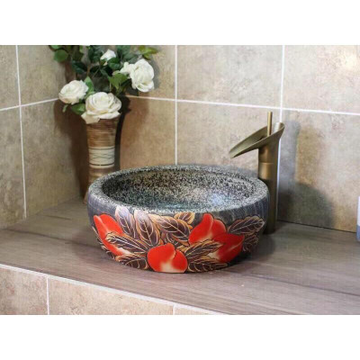 Vòi rửa mặt, vòi rửa lavabo nóng lạnh tân cổ điển đồng thân cao cao cấp nhập khẩu chính hãng GROVES chảy máng 8602